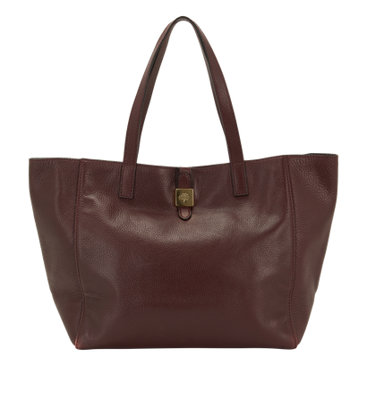 Tessie Tote, &pound;290, Handbags, Burgundy, Leather, Front view